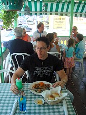 Hemingways Caribbean Café, Antigua restaurants: local dish served