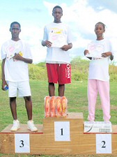 A & B Triathlon Association (ABTRI) antigua - Triathlete fans encouraging triathletes from side during triathlon